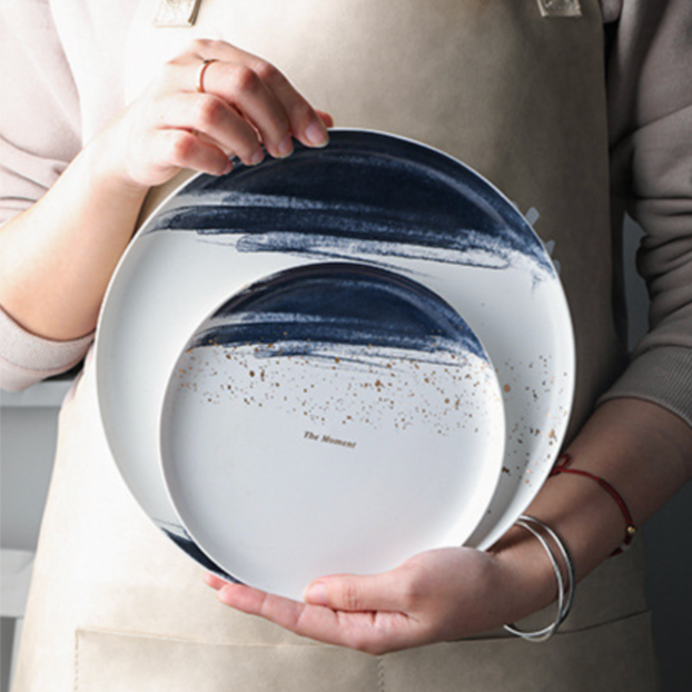 Nestasia Midnight Ceramic Snack Plate 6 Inch - view 7