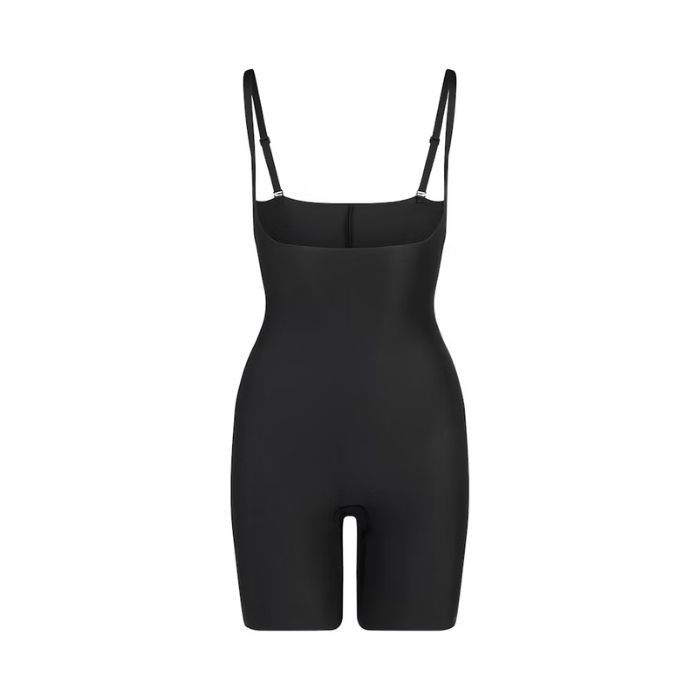 HYPE ELIXIR Skims Body Core Sculpt Open Bust Mid Thigh Bodysuit Onyx