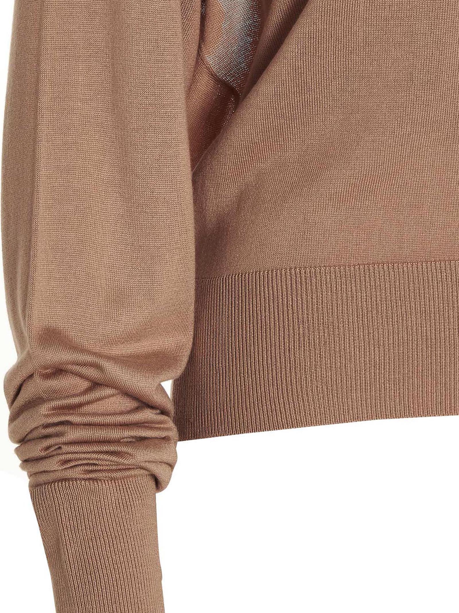 Ramael Cut Out Insert Top Sweater – 100% silk - view 4