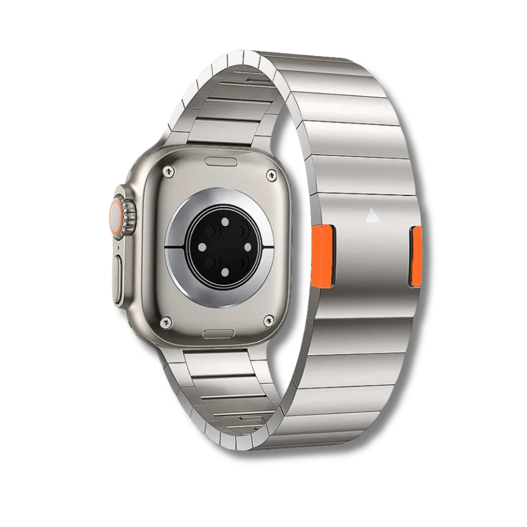 Million Cases Bionic Magnet Metal Link Strap for Apple Watch