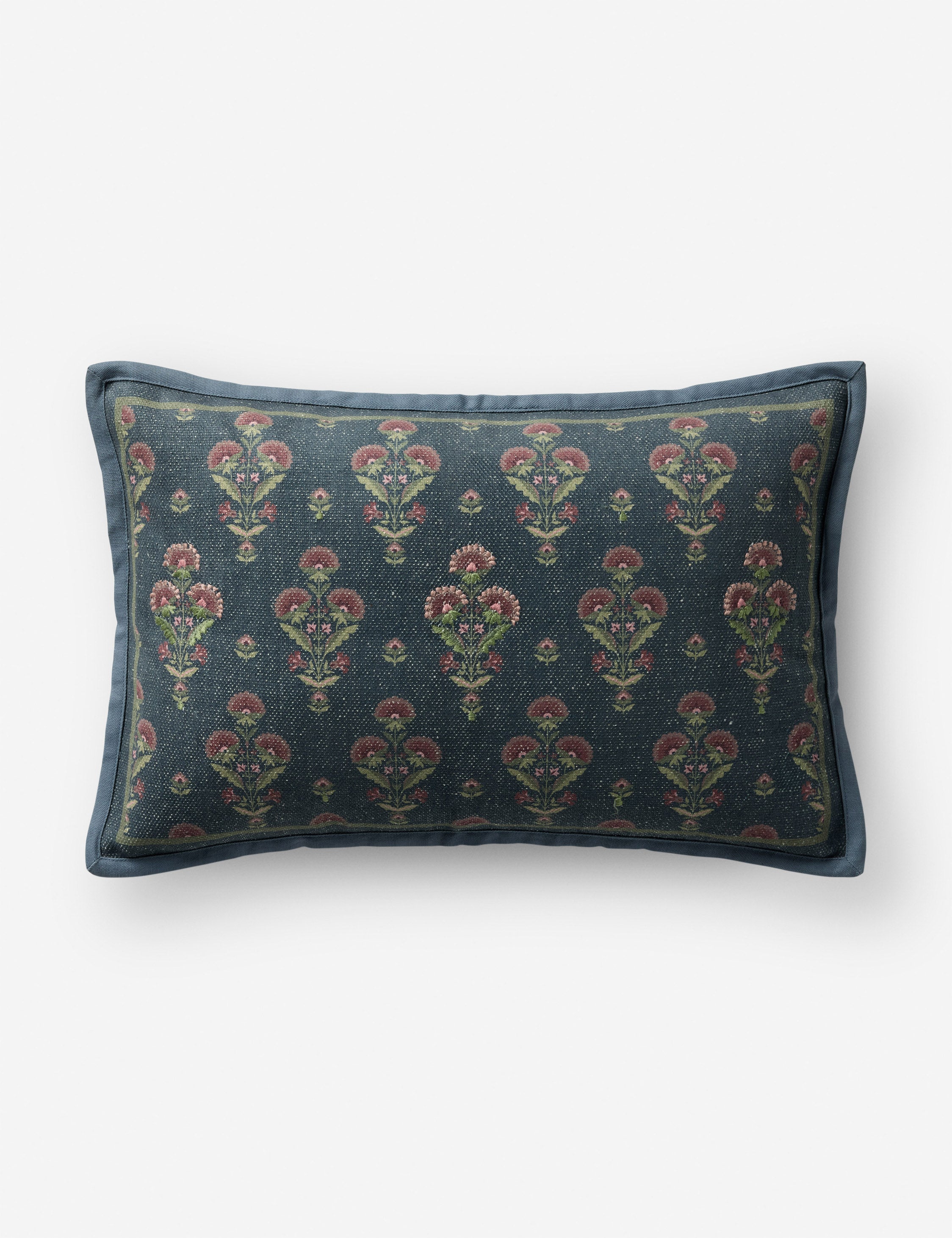 Lulu and Georgia Marigold Embroidered Pillow by Chris Loves Julia x Loloi