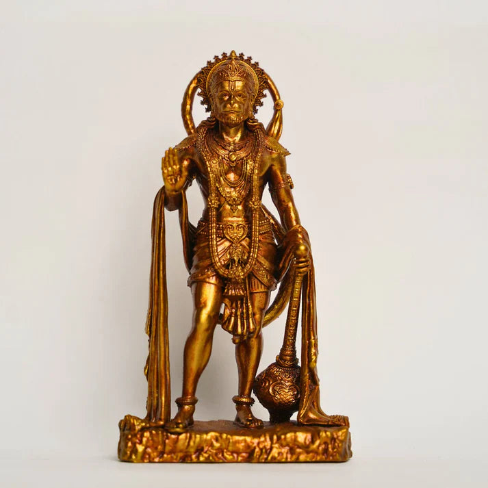 Roposo Clout Idol Standing Hanuman for Car Dashboard