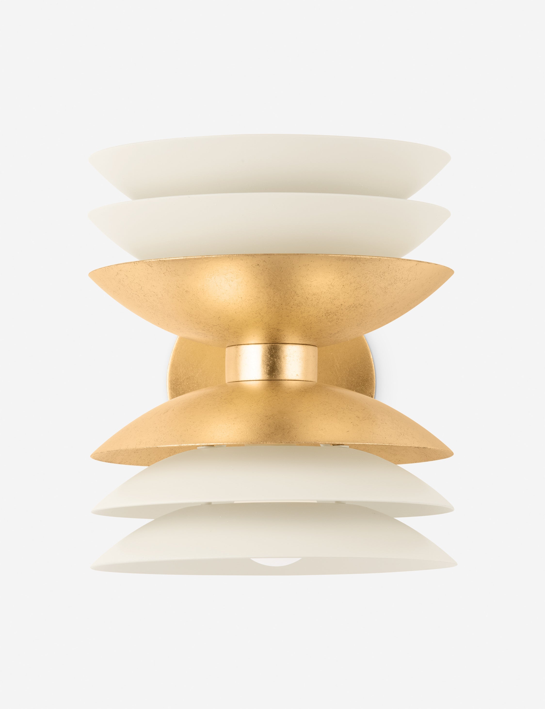 Lulu and Georgia Zusa Sconce – Brass and Cream - view 2