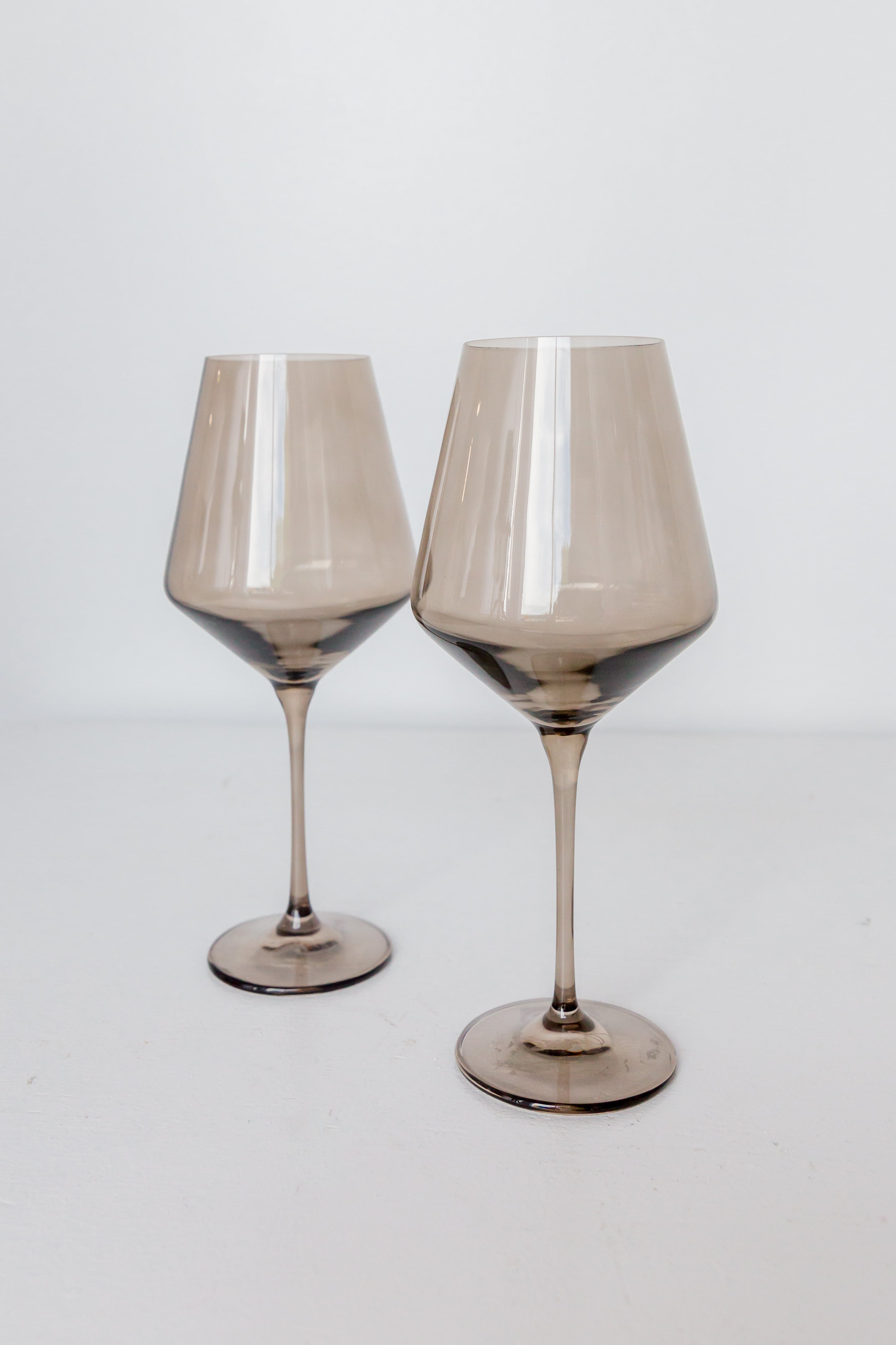 RH Signature Co. Estelle Colored Wine Stemware - Set of 6 {Mocha Mousse (Our Amber Smoke)} - view 4
