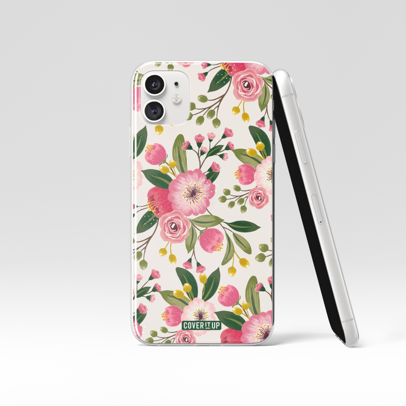 Cover It Up Pinterest Floral Aesthetic Clear Silicone Case - view 6