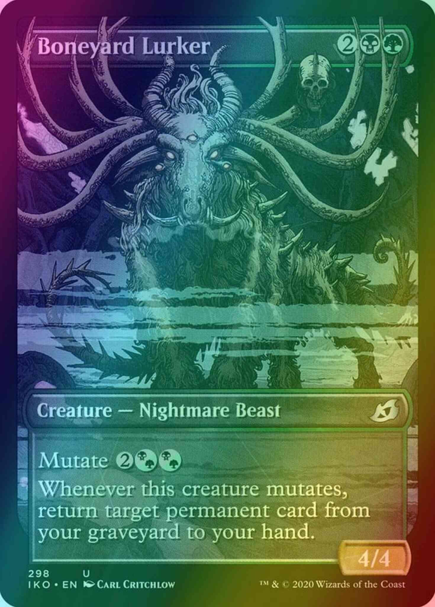 Boneyard lurker 298 – Magic Boneyard Lurker [298] [Alternate Art] [Ikoria: Lair of Behemoths] [Foil]
