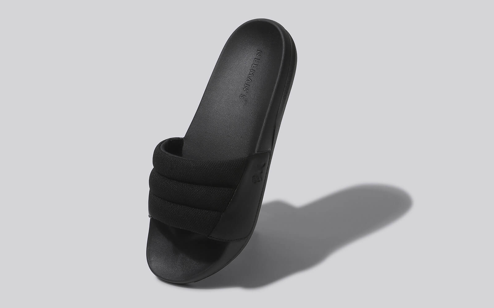 Neeman's Squooshy Slides for Women : Black
