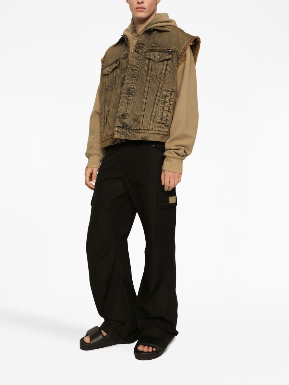 Dolce & Gabbana Cargo With Logo Plaque – 100% Cotton - view 4