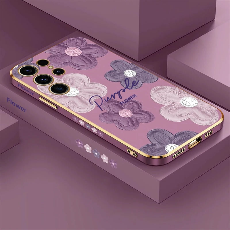 Peeperly Galaxy S Series Botanical Painting Floral Petals Case