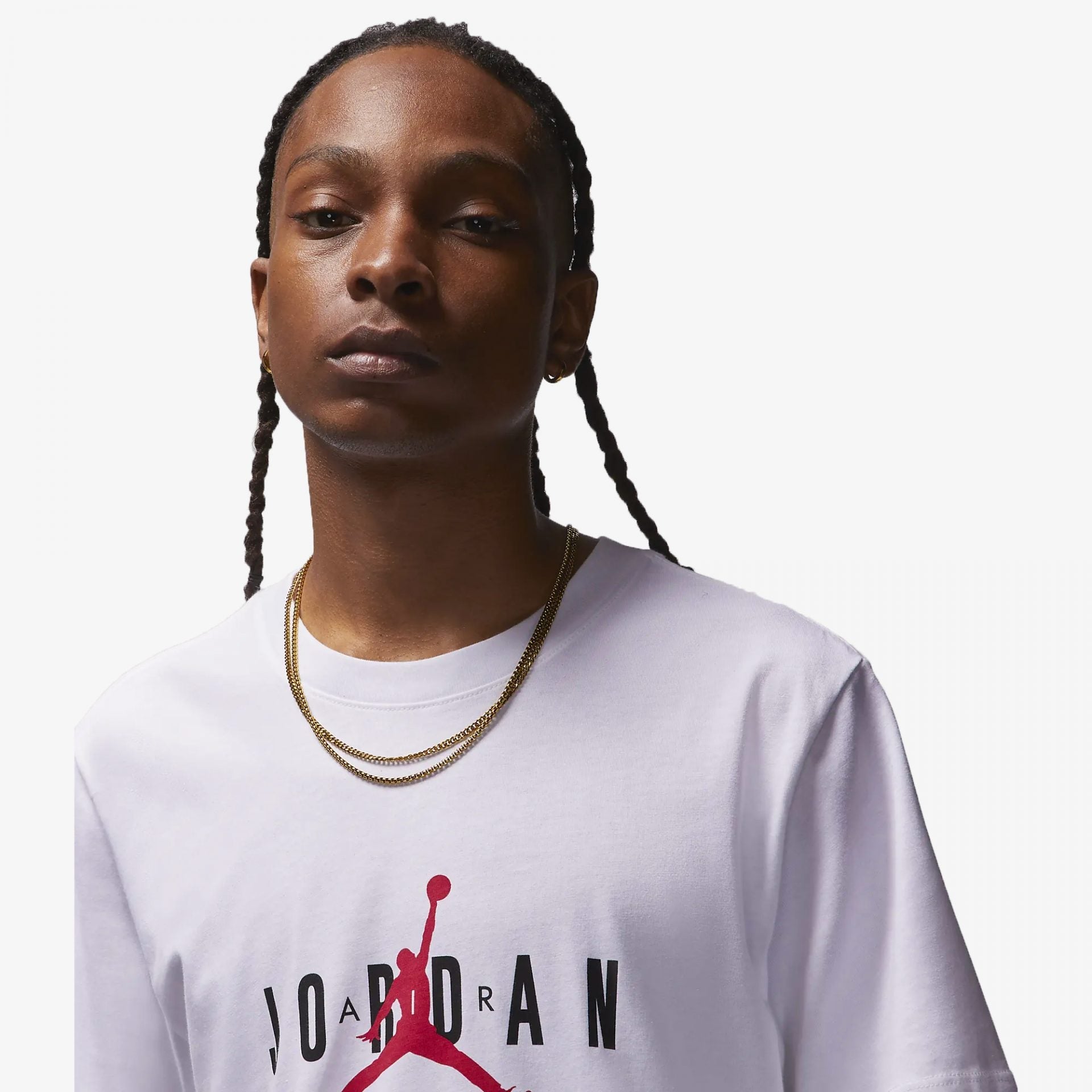 Jordan | JORDAN AIR T-SHIRT { BLACK / GYM RED