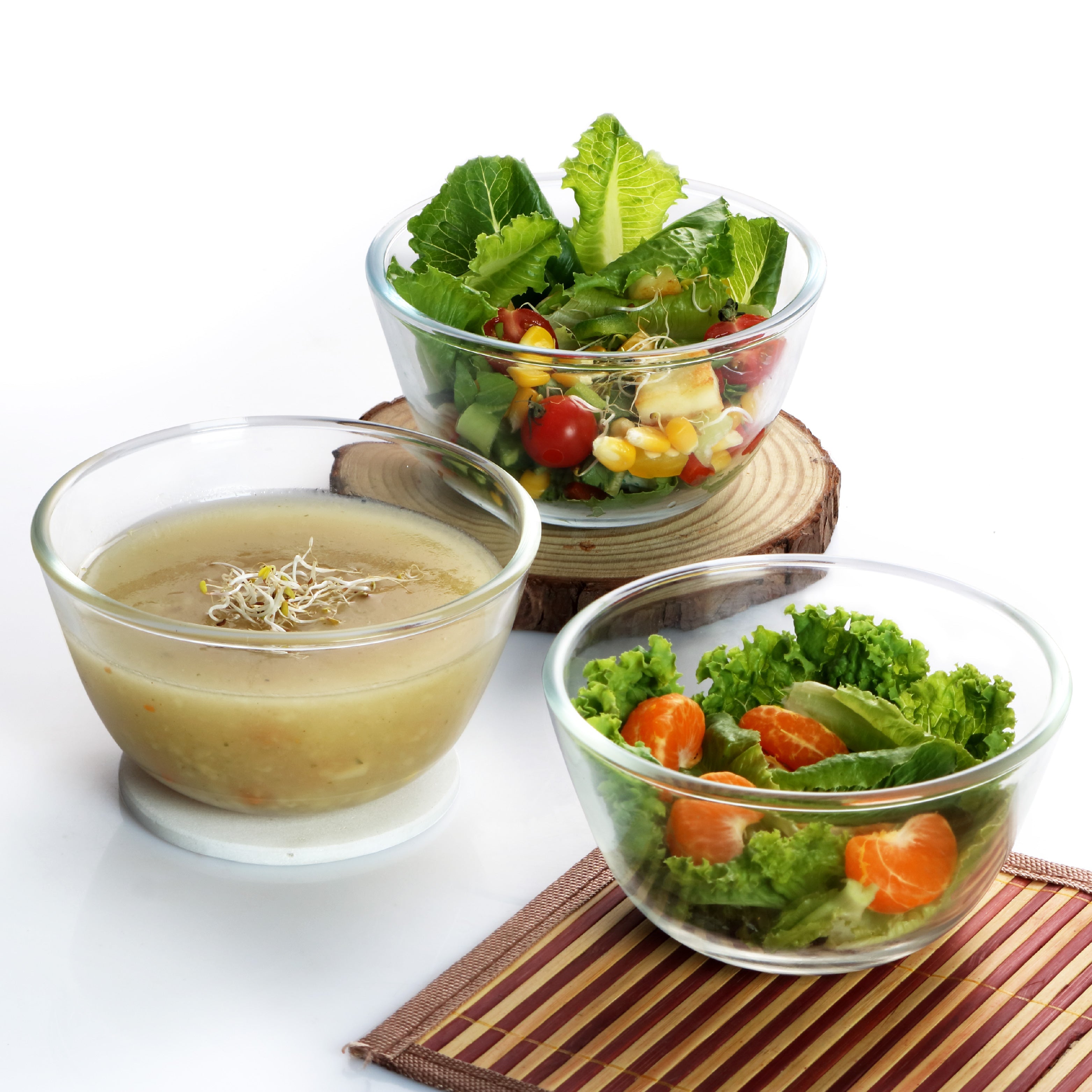 Cello Ornella Glass Mixing Bowl Set, Set of 3