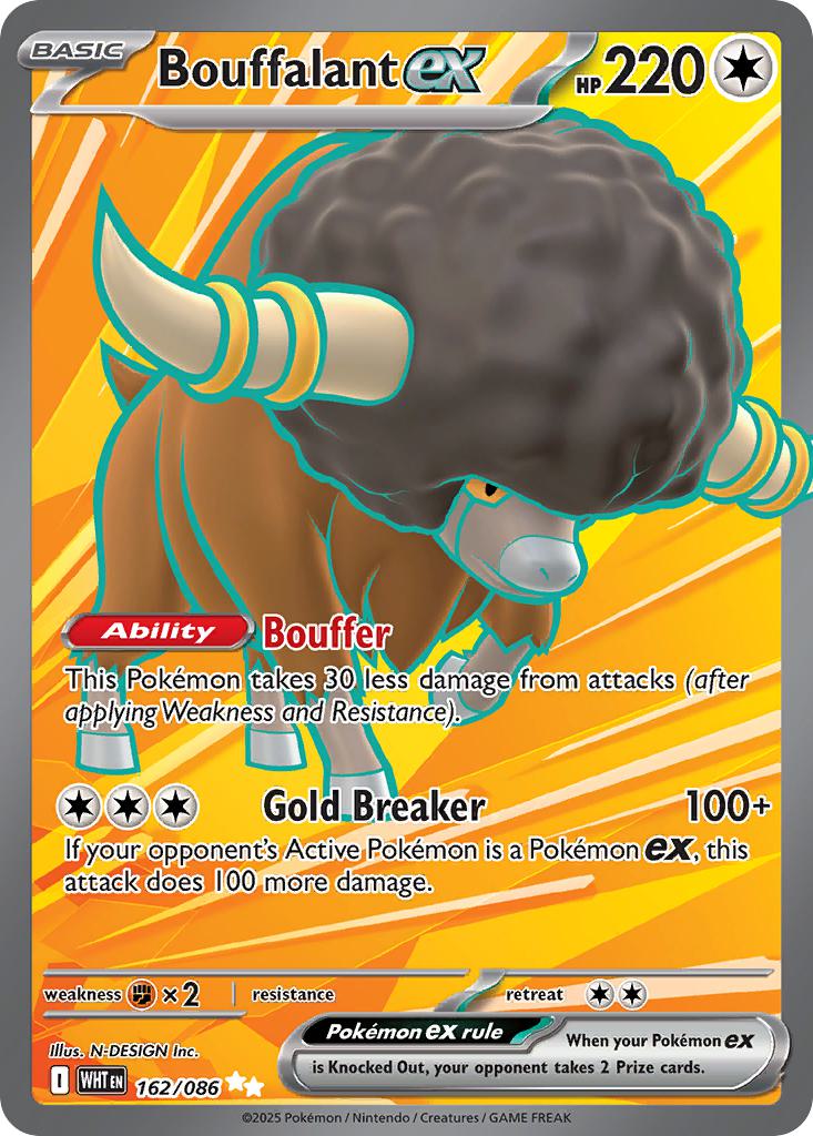 Ultra rare sv105w-162 – Pokémon Bouffalant ex - 162/086 - Ultra Rare [sv105w-162] [Ultra]
