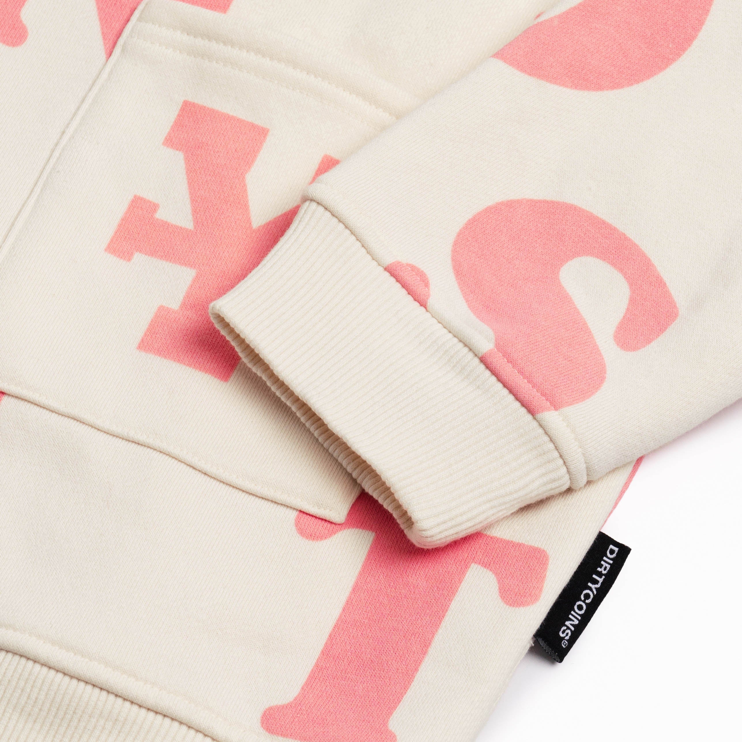 My Store Dirty Coins Print Cardigan - Ivory/pink - view 3