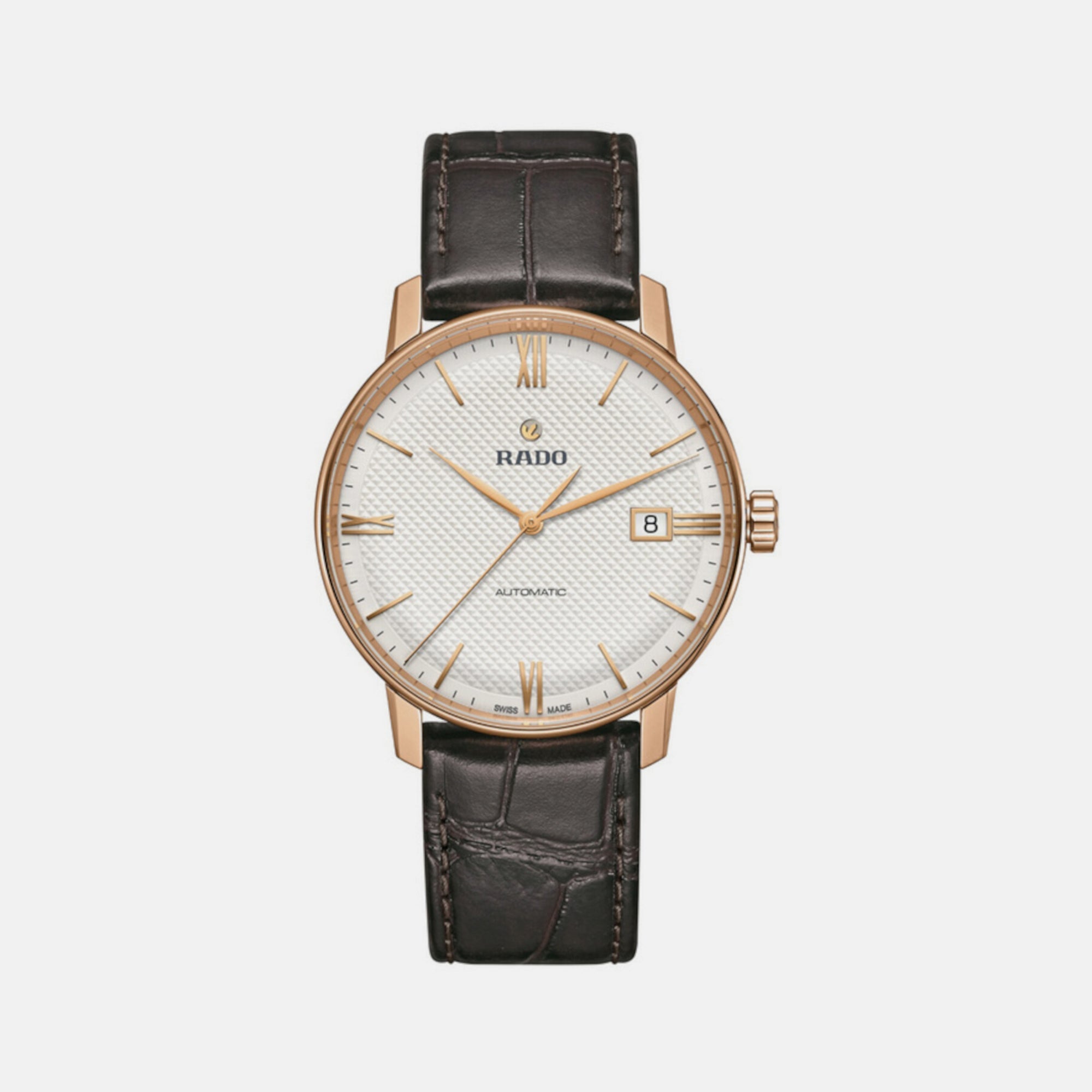 Rado Coupole Unisex Automatic White Dial Analog Leather Watch R22861065