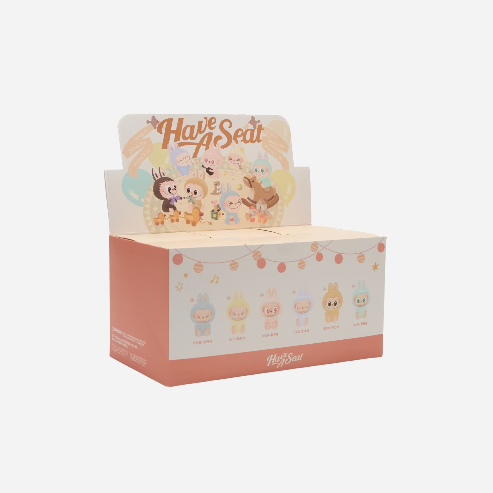 Pop Mart Labubu The Monsters Have a Seat Vinyl Plush Sealed Case (6 Blind Boxes)