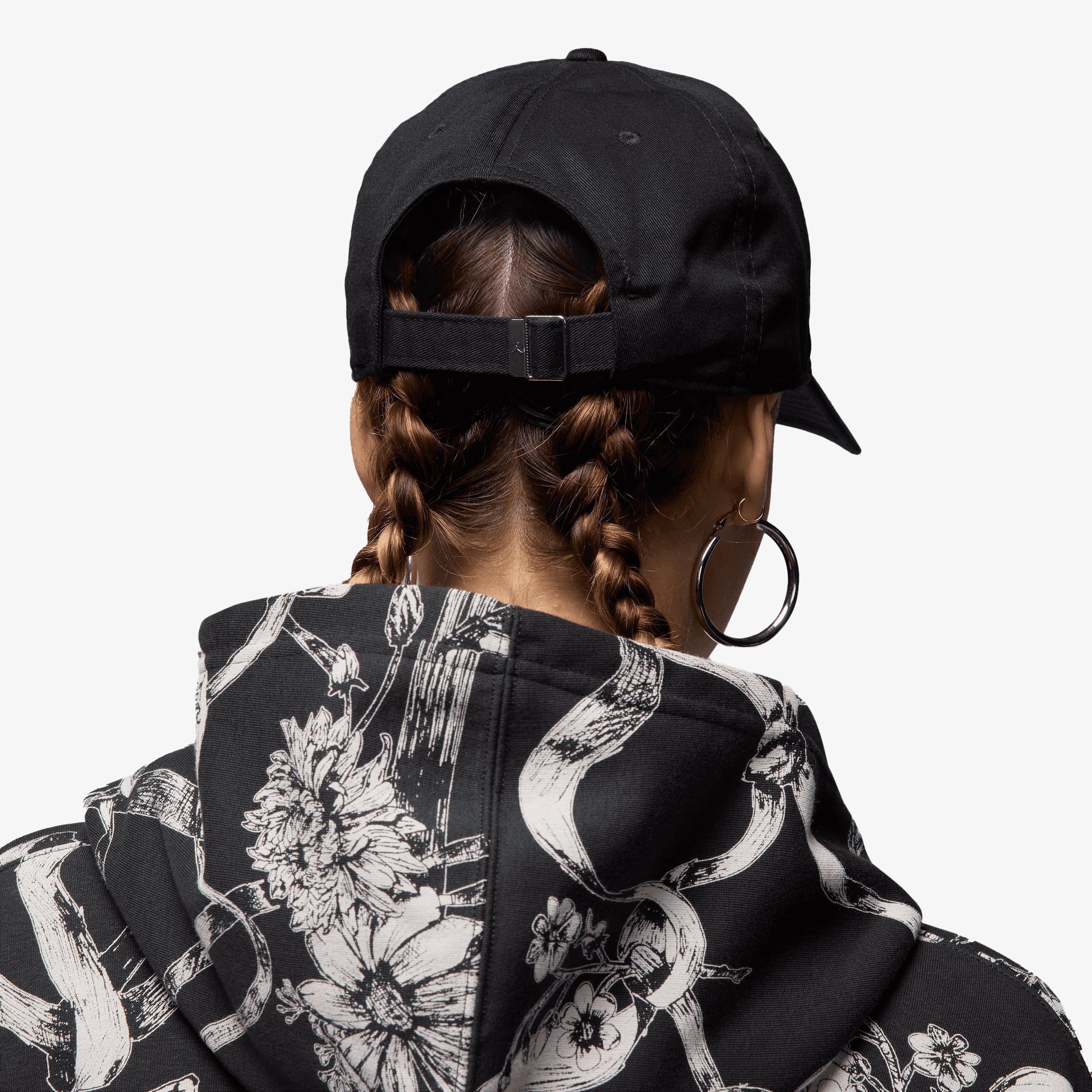 Jordan | UNSTRUCTURED CURVED-BILL HAT { BLACK - view 3