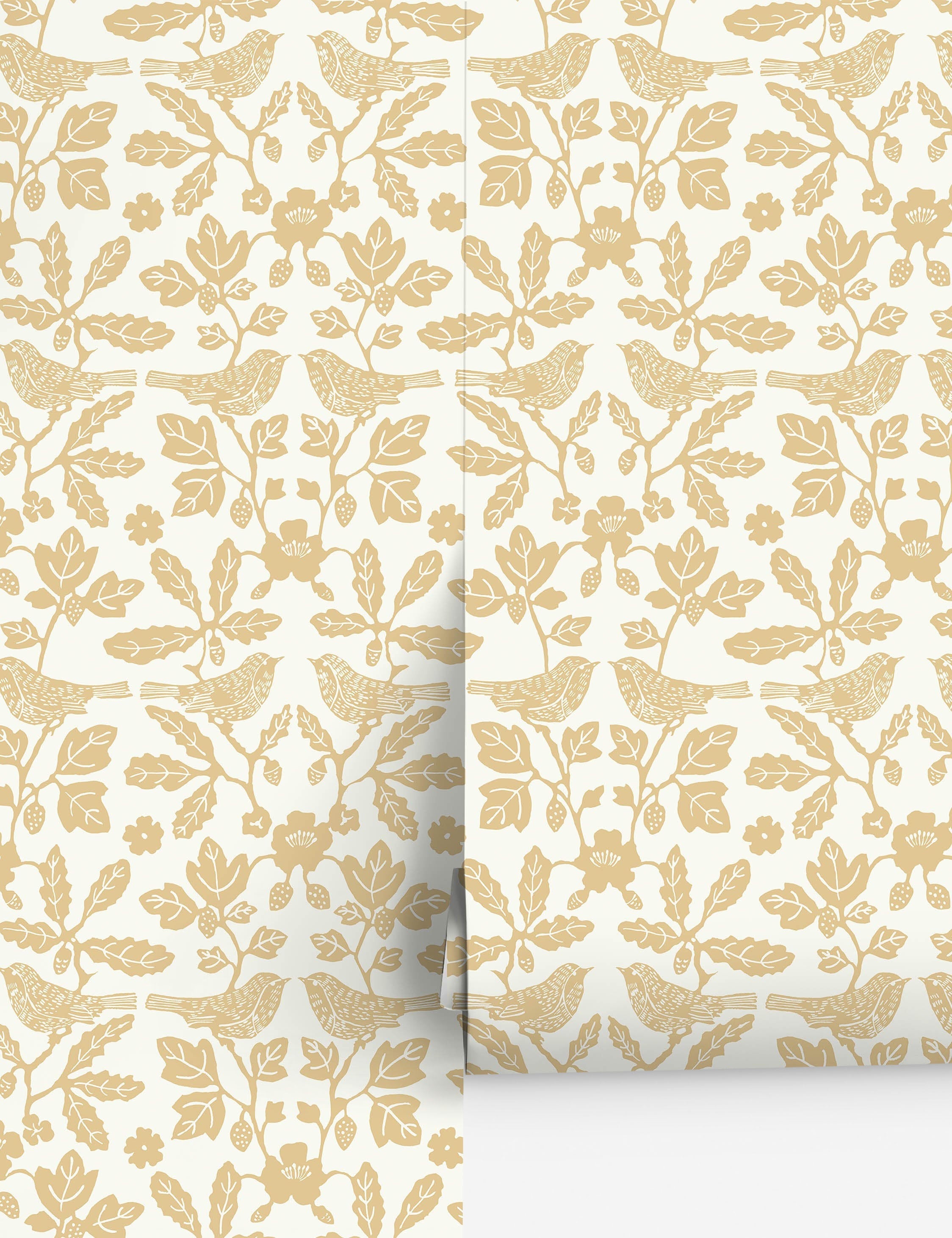 Lulu and Georgia Sparrow and Oak Peel + Stick Wallpaper by Erin & Ben Co. - view 2