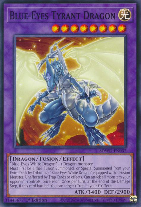 Yu-Gi-Oh! Blue-Eyes Tyrant Dragon - SDWD-EN037 - Common - 1st Edition