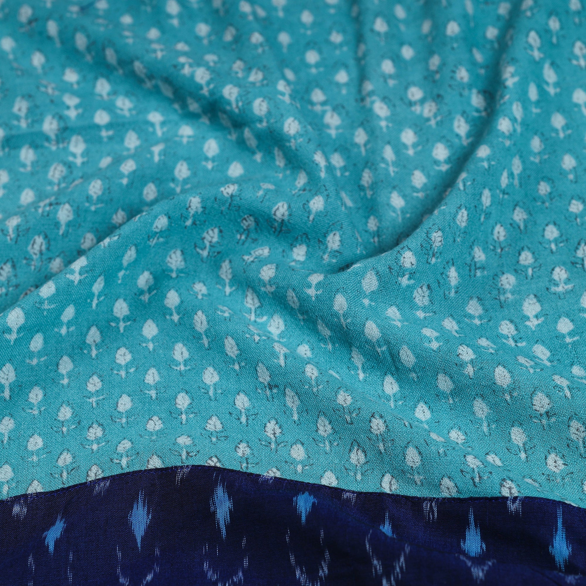 NOORI BAZAR Block Print Woollen Akola Blouse Piece 24 - view 2