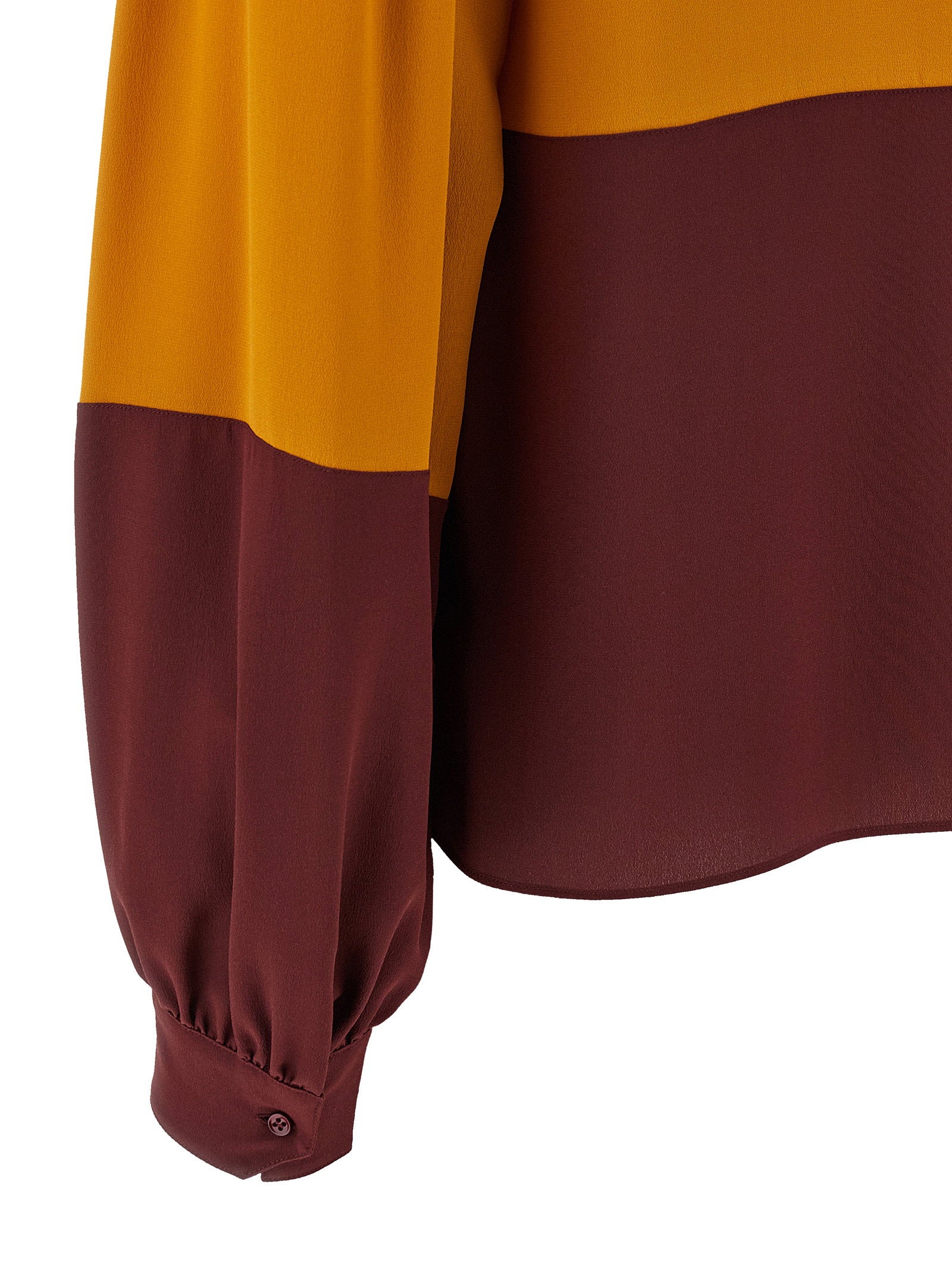 Saint Laurent Color-block Blouse – 100% silk - view 4
