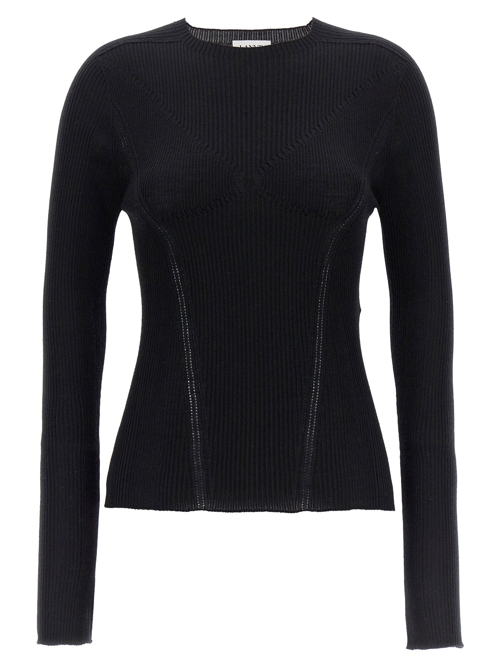 Lanvin Ribbed Sweater – 35% ws, 35% se, 30% wo