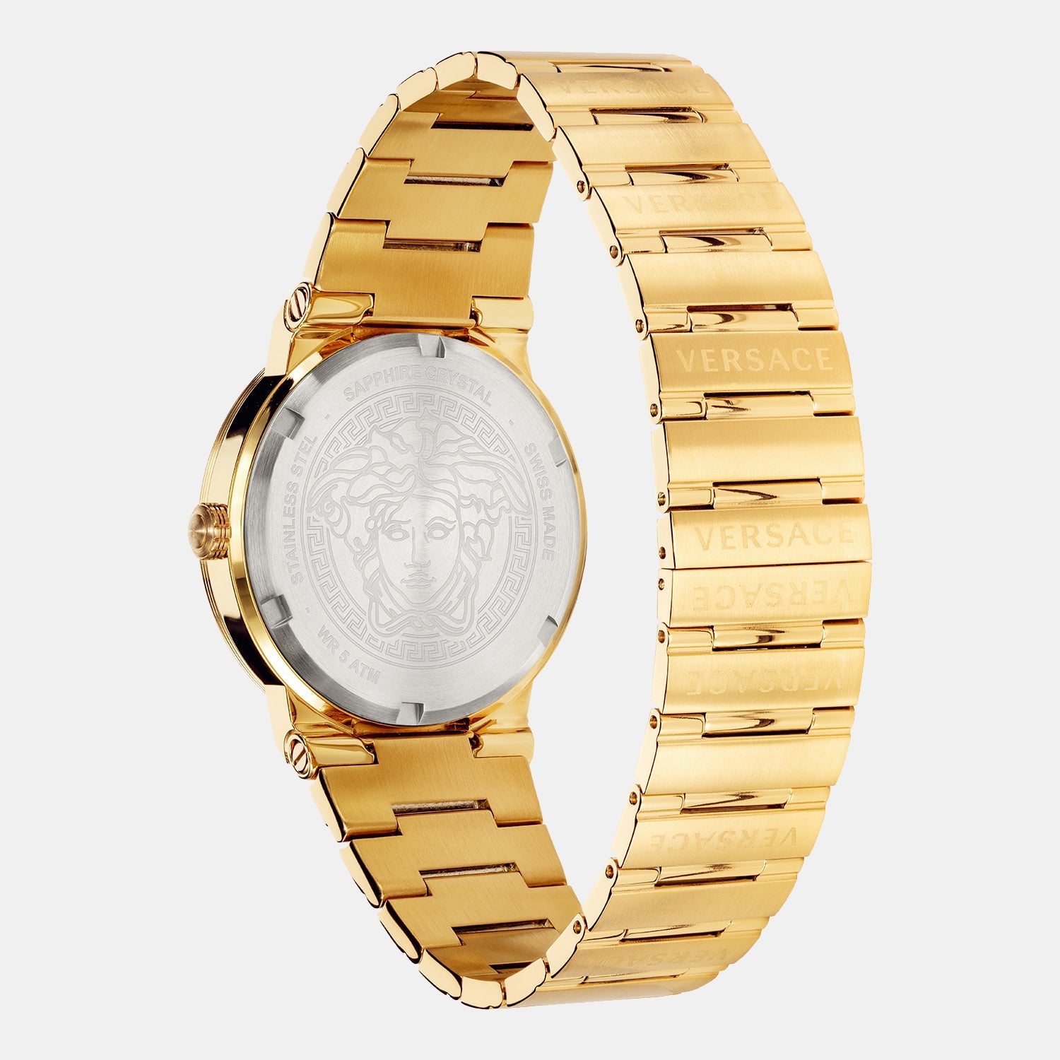 Versace Greca Men Quartz Silver Dial Analog Stainless Steel Watch VEVI00520 - view 2