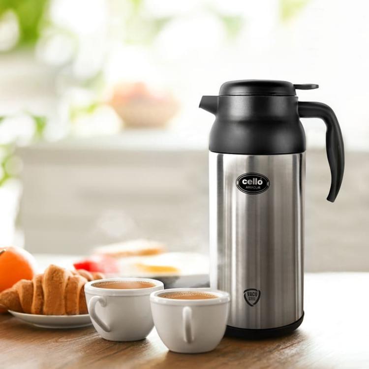 Cello Armour Double Walled Vacuum Insulated Carafe, 2000ml