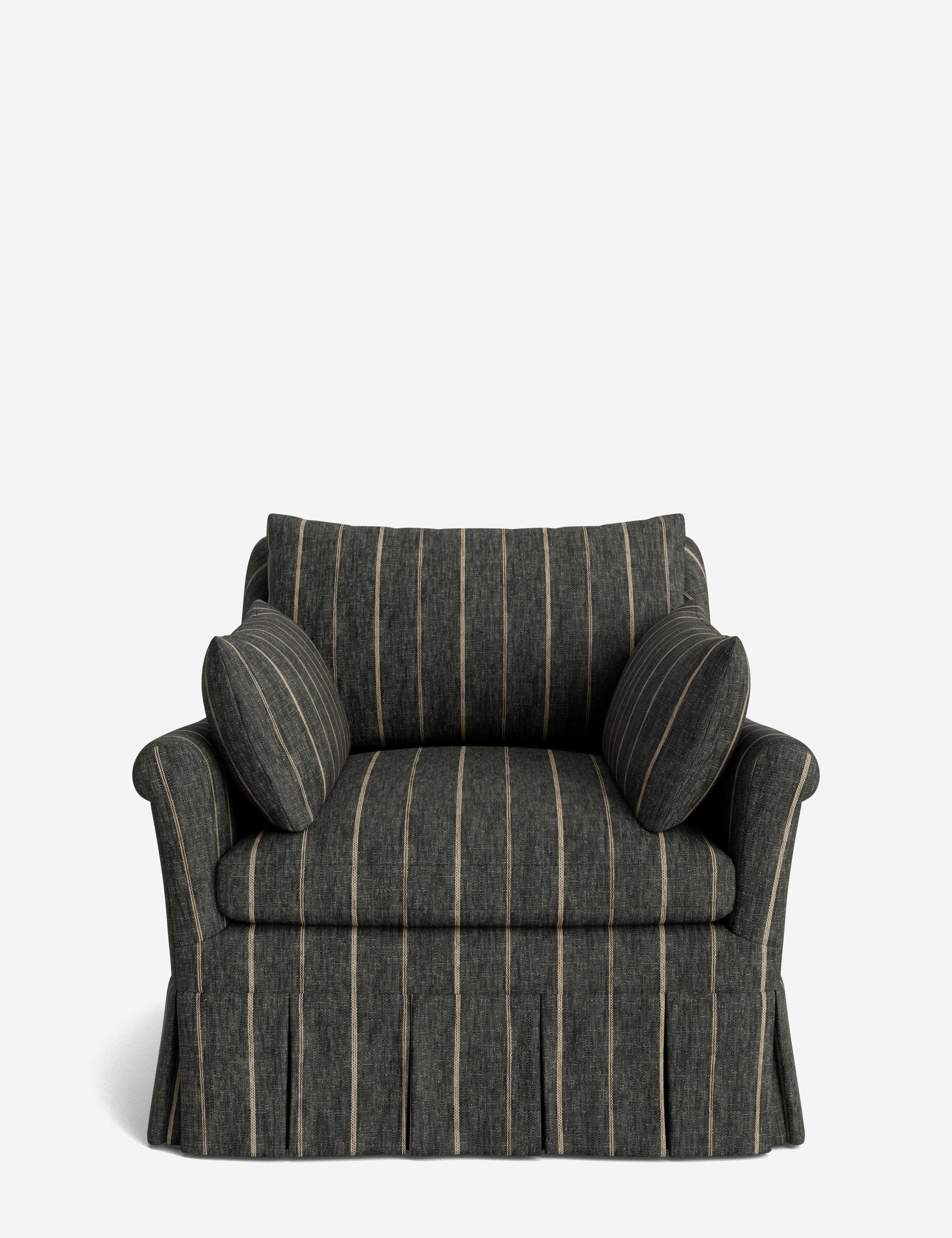 Lulu and Georgia Portola Rolled Arm Luxe Depth Pleated Chair - view 31