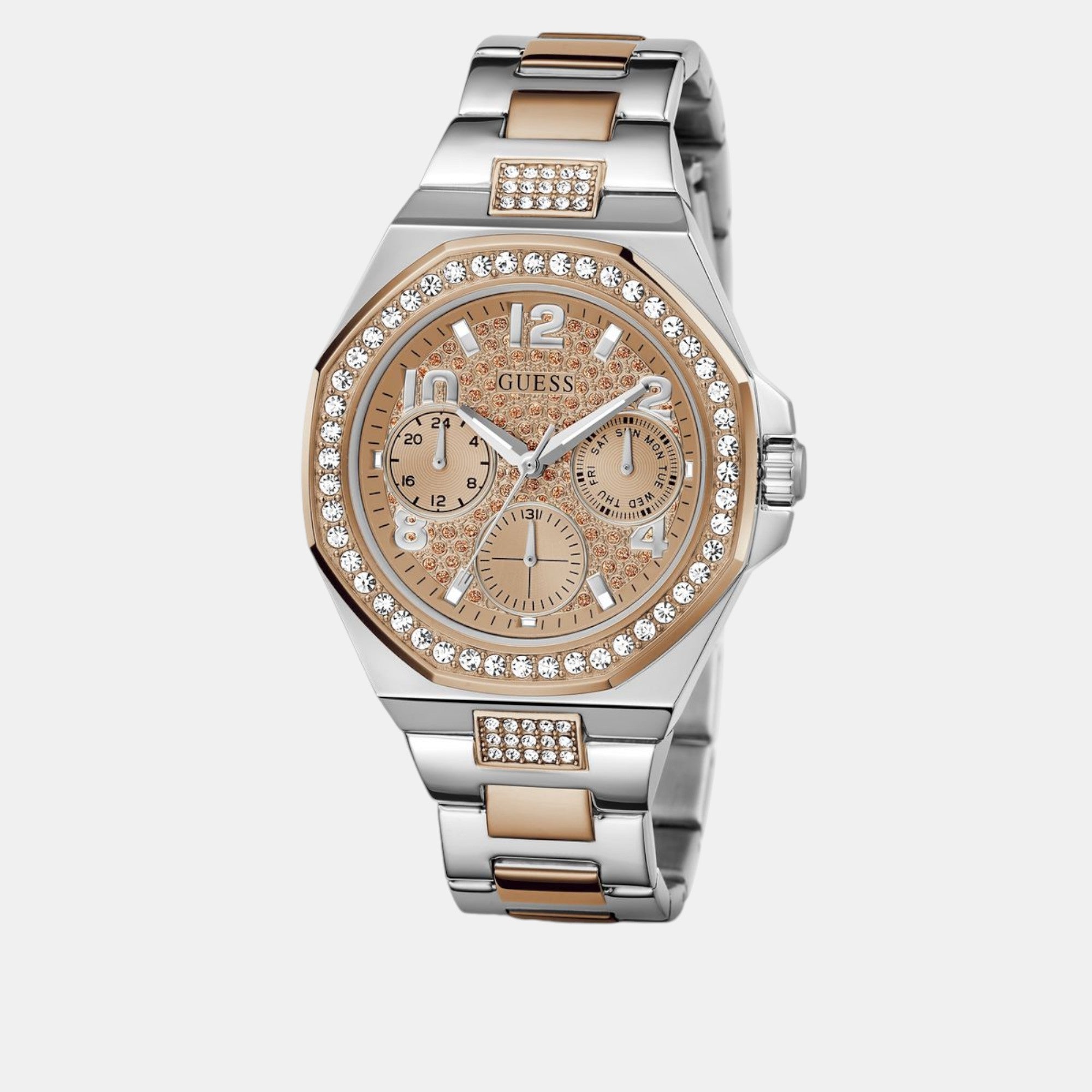 Guess Trend Women Quartz Rose Gold Dial Multi-Function Stainless Steel Watch GW0777L3 - view 2