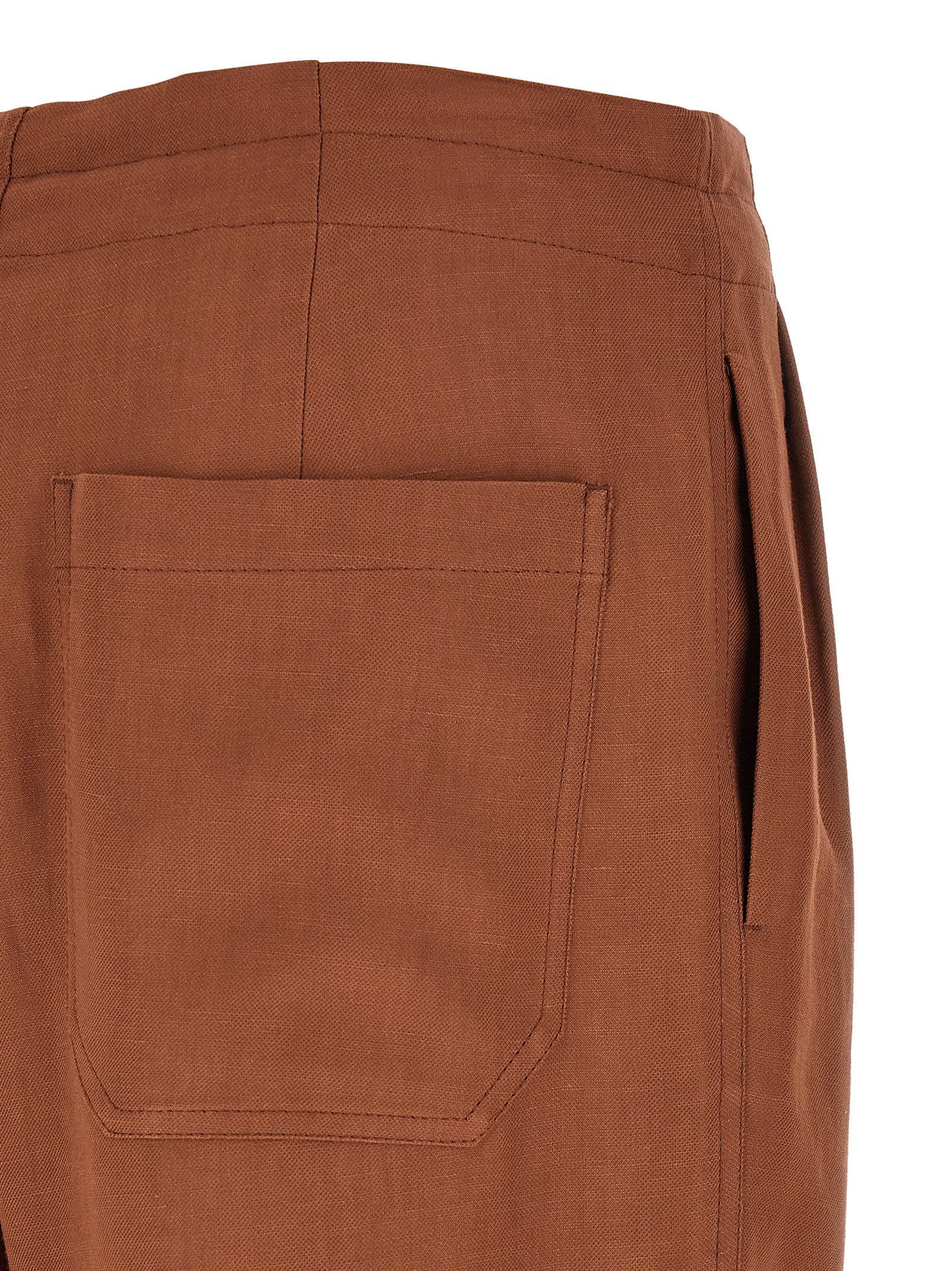 Brunello Cucinelli Tailored Track Pants – 72% viscose, 28% linen - view 4