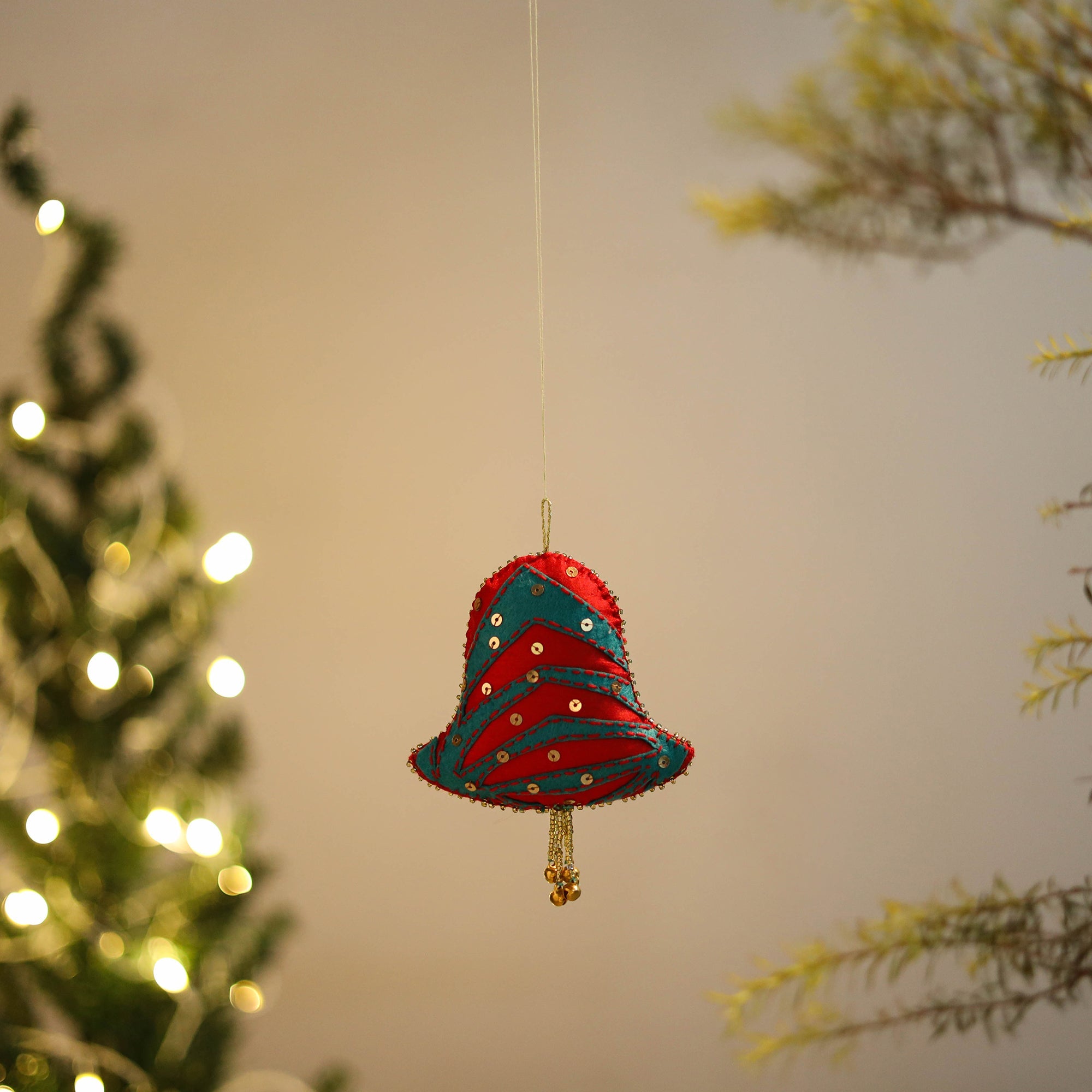 WITH LOVE BY KANIKA Bell Felt Ornament - Handmade Christmas Decor 35