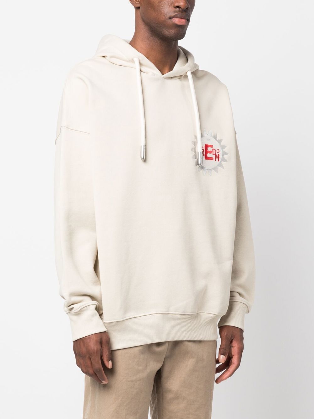 Emporio Armani cotton hoodie with logo - view 2
