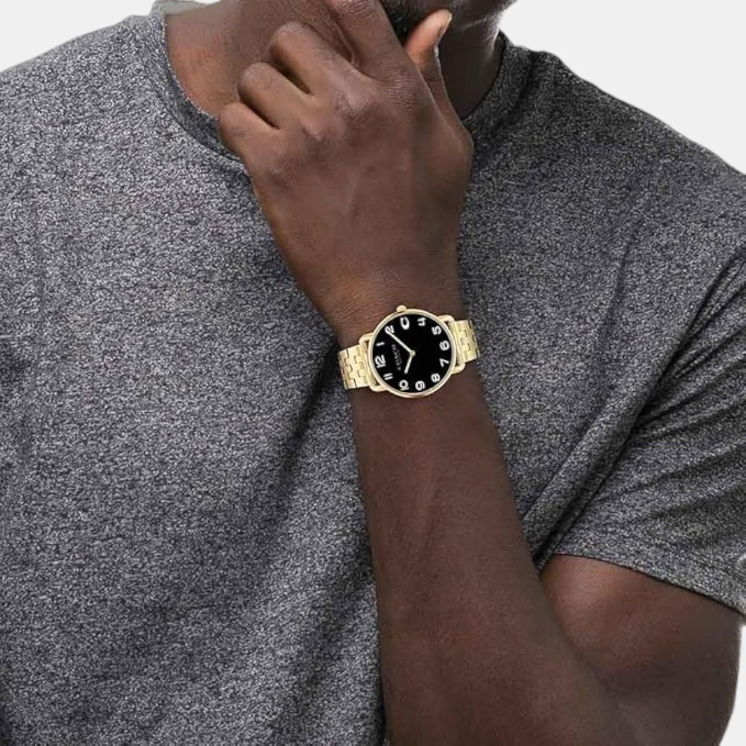 Coach Elliot Men Quartz Black Dial Analog Stainless Steel Watch 14602669 - view 4