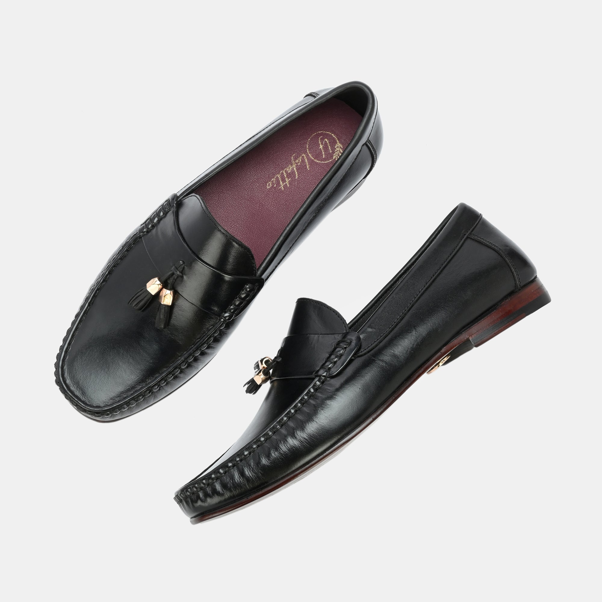 Black Tassel Loafers by Lafattio - view 2