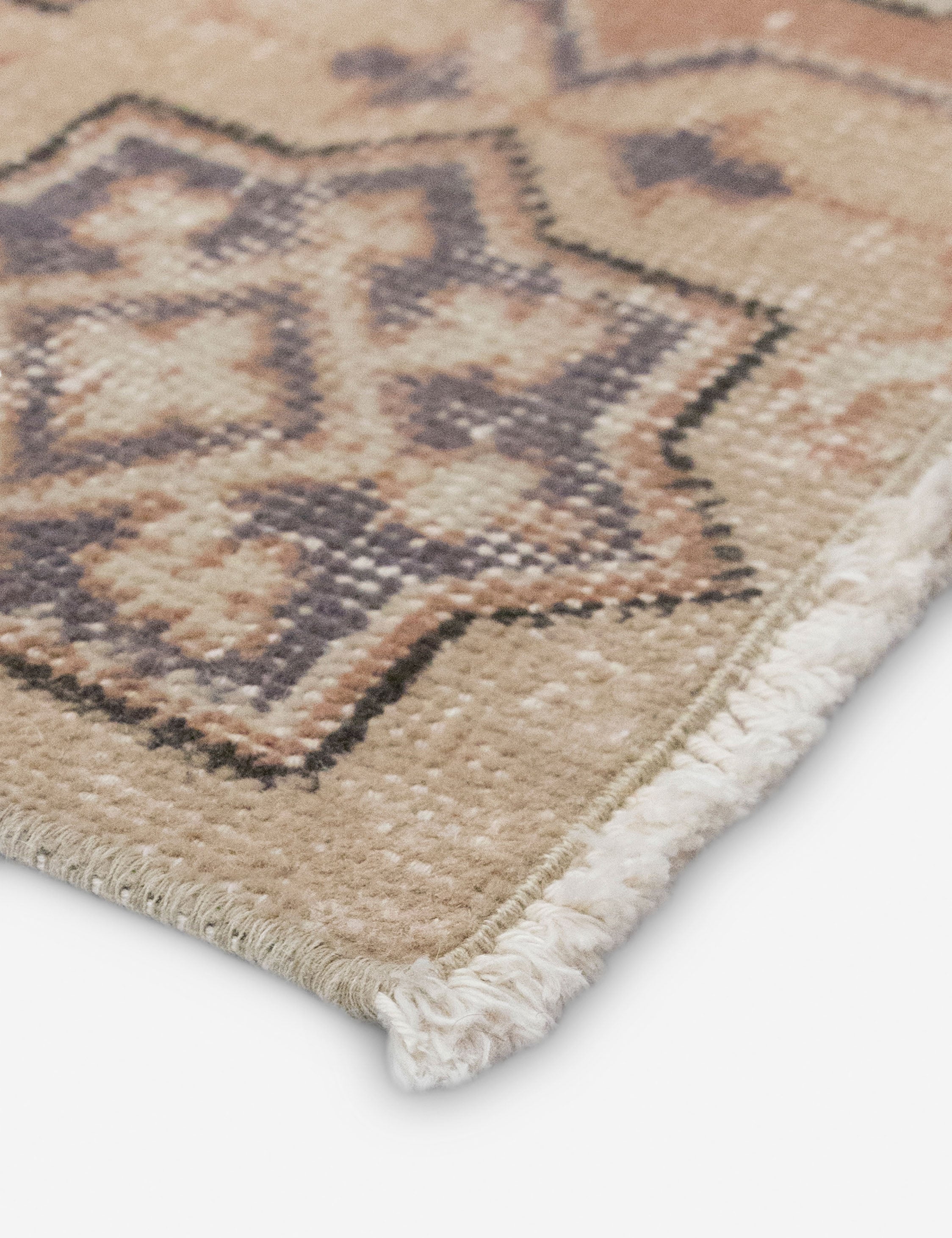 Lulu and Georgia Vintage Turkish Hand-Knotted Wool Rug No. 539, 6'4" x 10' - view 2