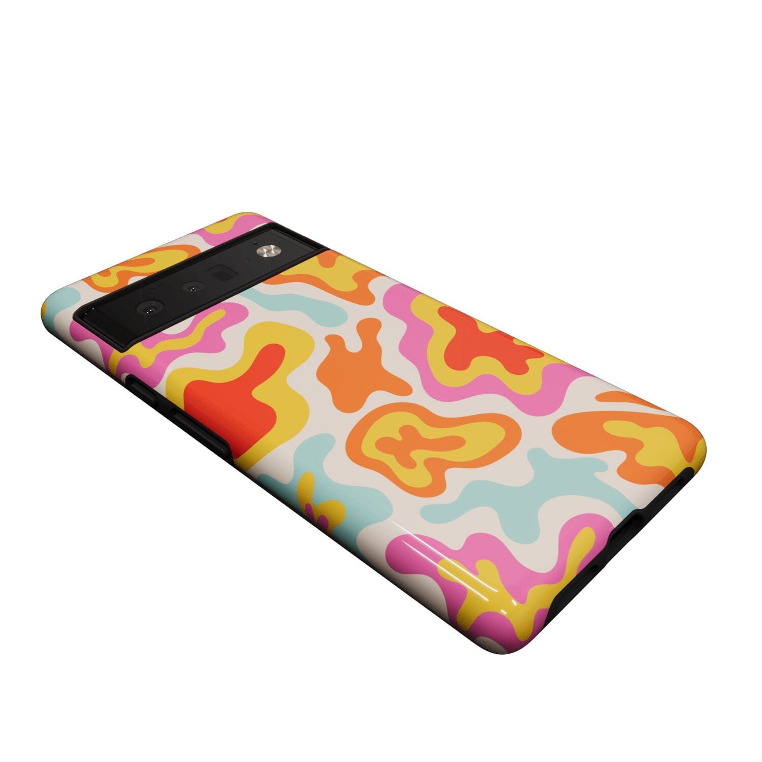Casetry Tropical Color Splash | Abstract Retro Google Pixel Case - view 5