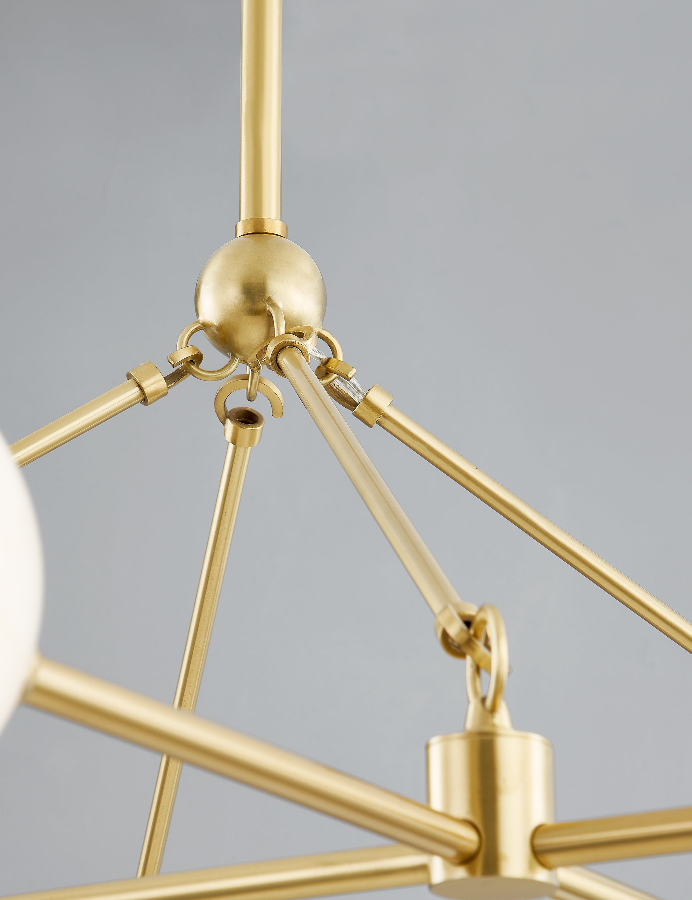 Lulu and Georgia Helia Chandelier – Aged Brass - view 2