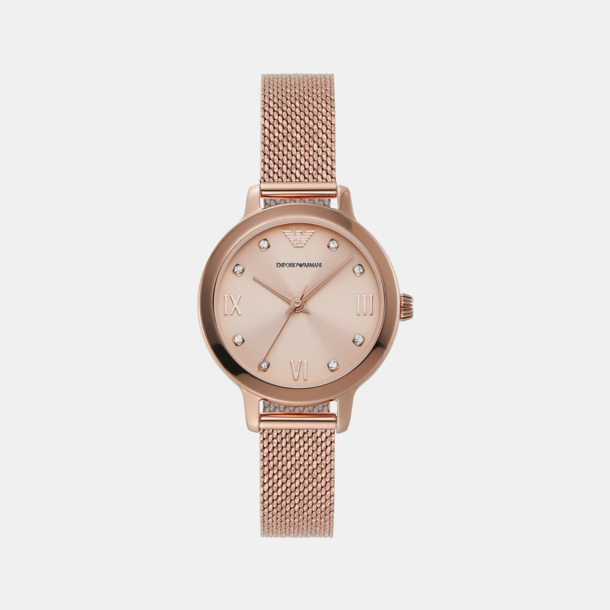 Emporio Armani cleo Women Quartz Rose Gold Dial Analog Stainless Steel Watch AR11512