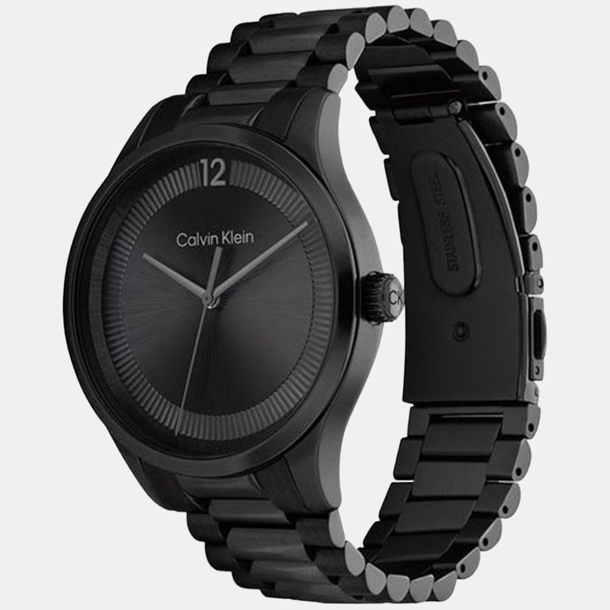 Calvin Klein Ck Iconic Unisex Quartz Black Dial Analog Stainless Steel Watch 25200227 - view 2
