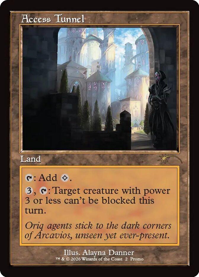 Access tunnel 9 – Magic Access Tunnel [9] [Retro Frame] [Wizards Play Network 2026] [Non-Foil]