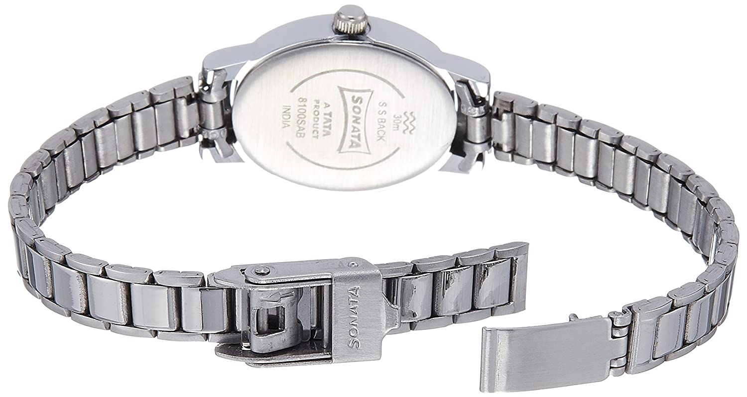 Silver dial silver – Sonata Silver Dial & Silver Stainless Steel Strap
