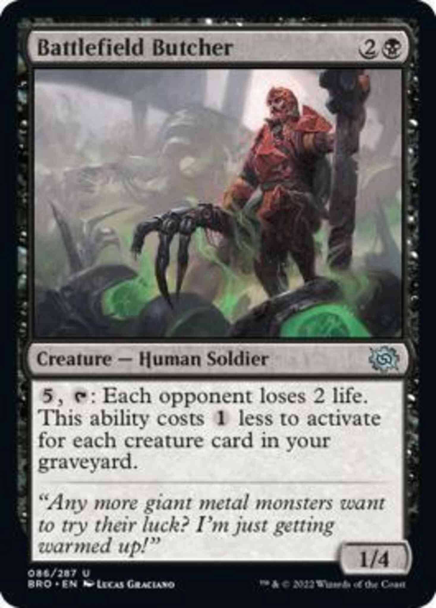 Battlefield butcher 86 – Magic Battlefield Butcher [86] [The Brothers' War] [Non-Foil]