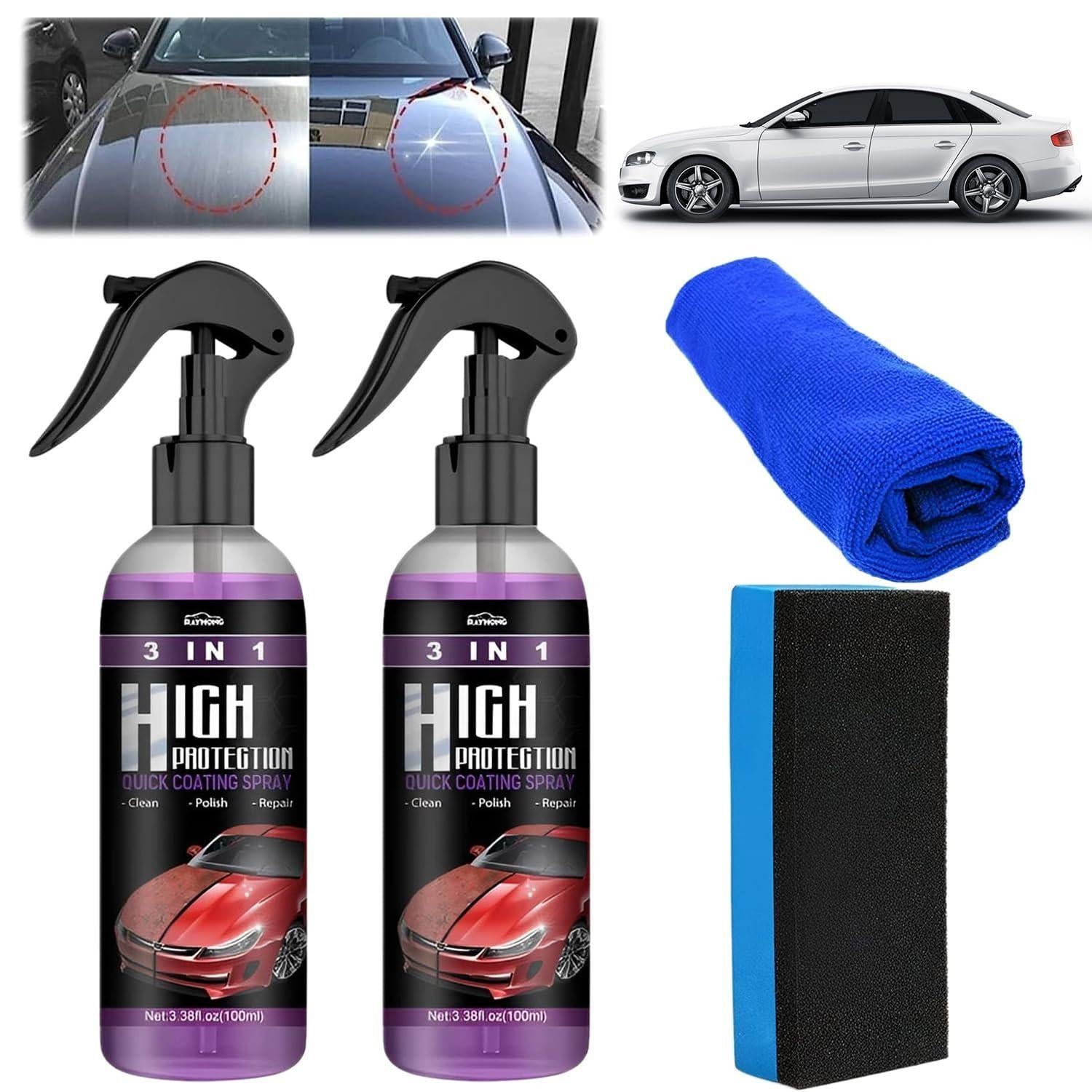 Fab Alchemy 3-in-1 High Protection Quick Coating Spray (Pack of 2)