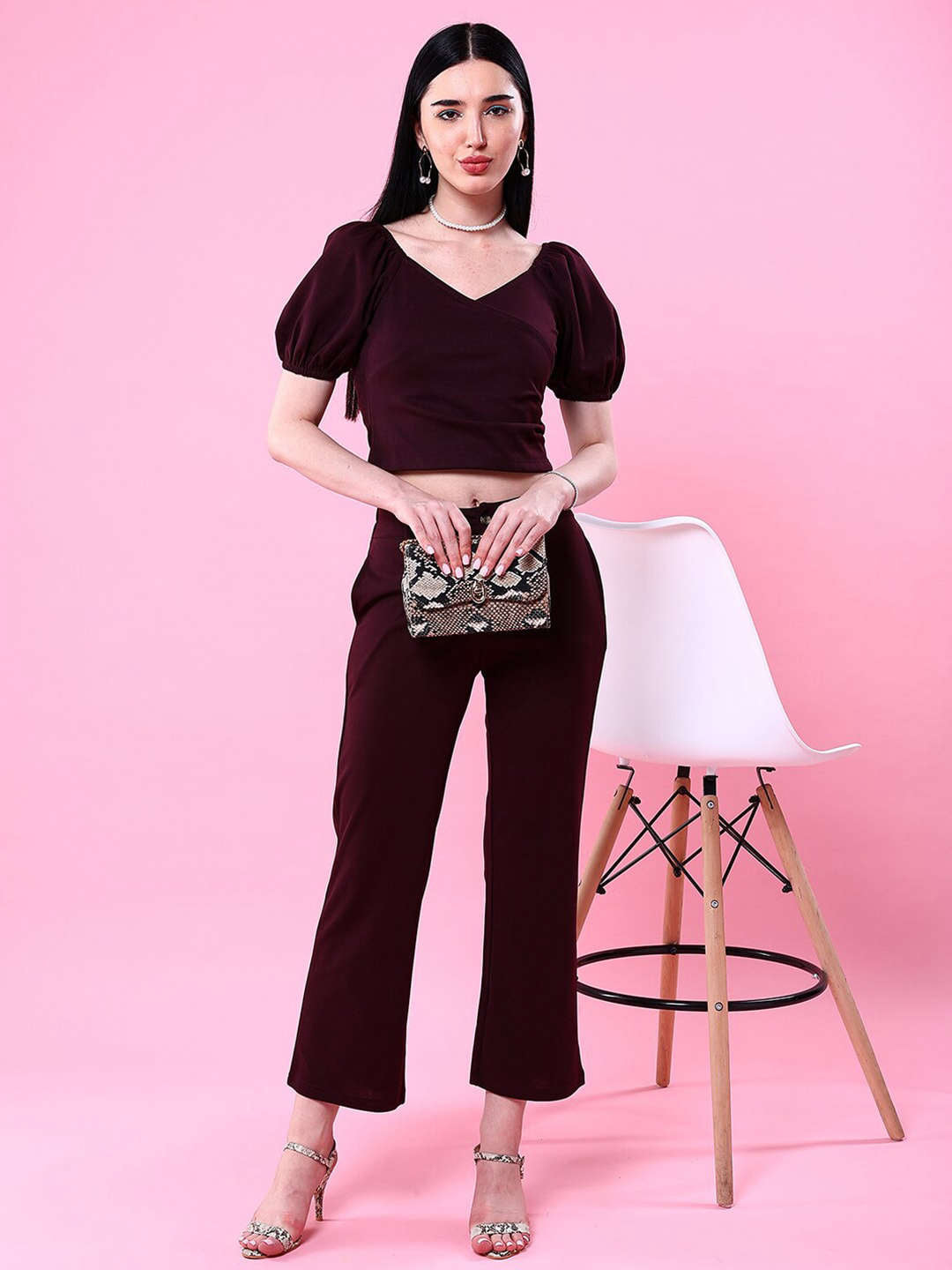 Freehand By The Indian Garage Co Women V Neck Top With Puff Sleeves - view 4