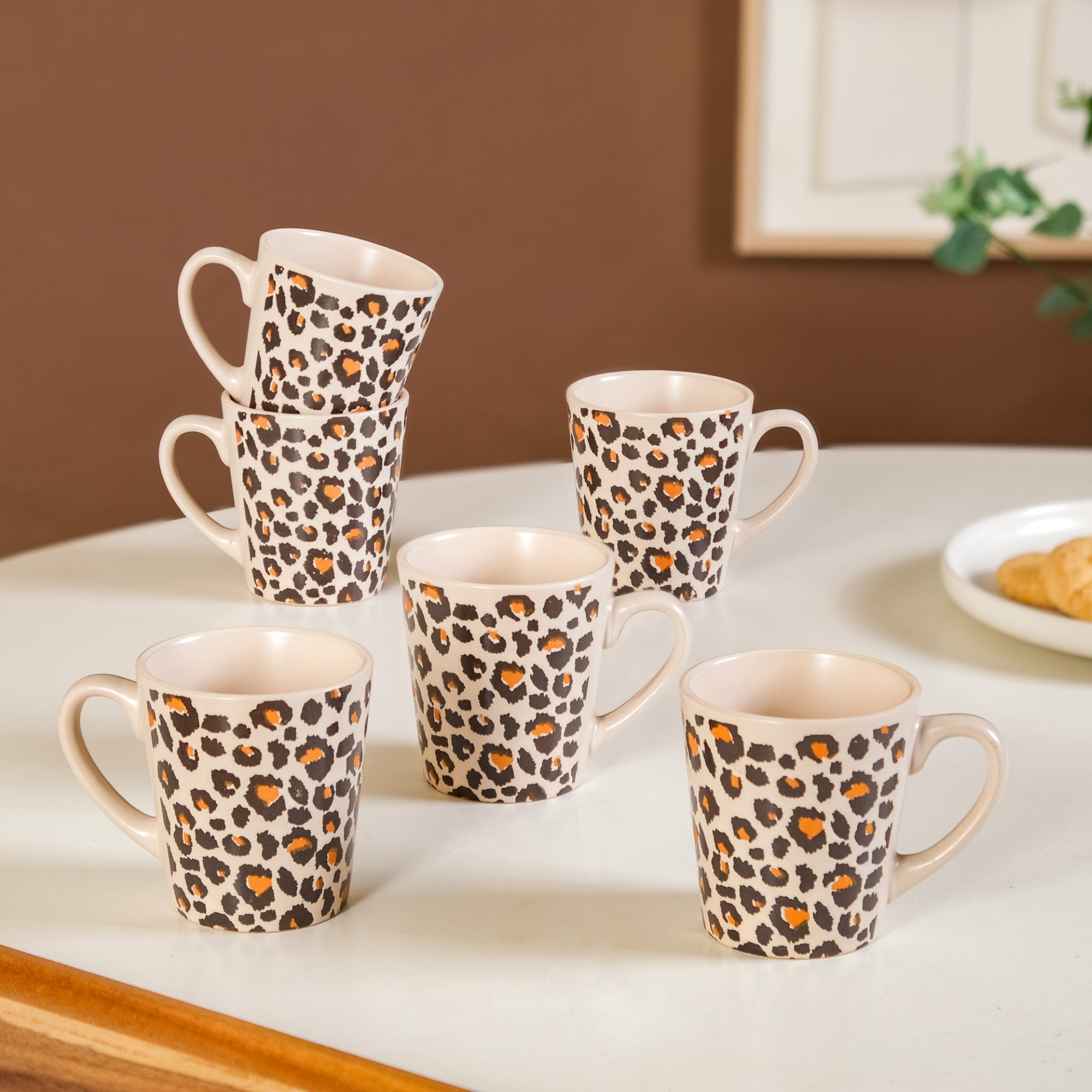 Nestasia Animal Print Coffee Mug Set Of 6 220ml