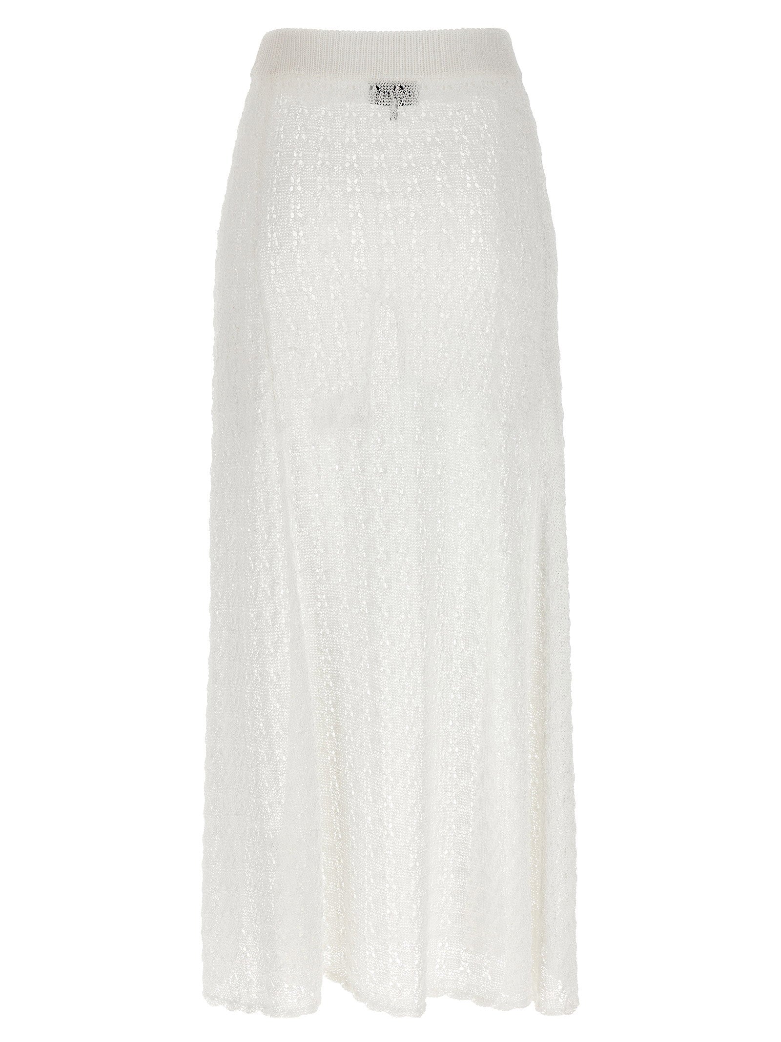 Ganni Shiny Pointelle Knit Skirt – 100% polyamide - view 2