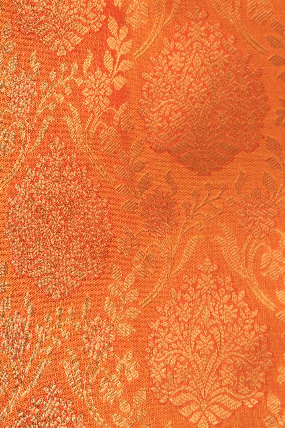 Kalanjali Kanchi Silk Mustard Saree – Women's - view 2