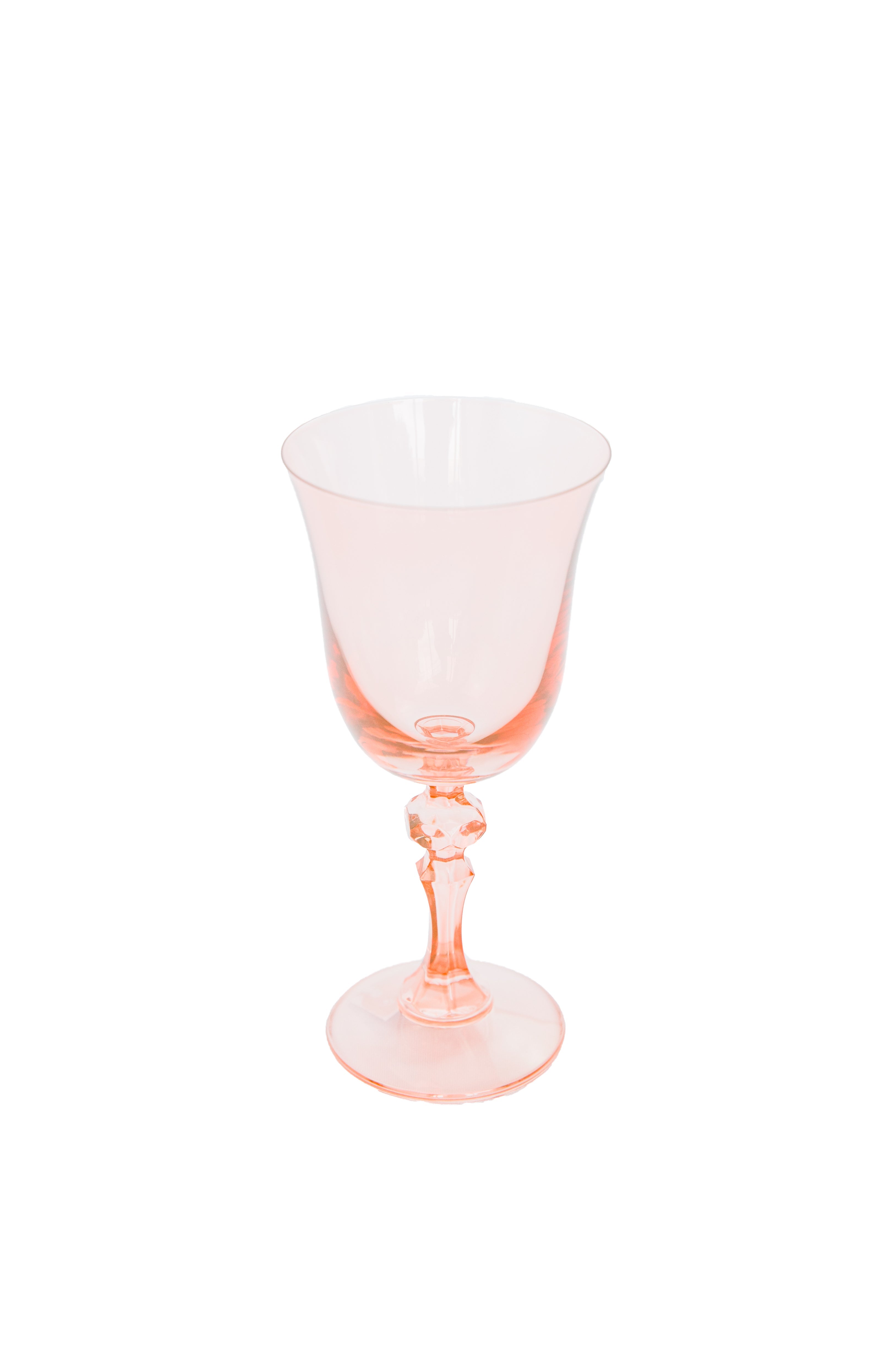 Estelle Colored Glass Estelle Colored Regal Goblet - Set of 2 {Blush Pink} - view 6