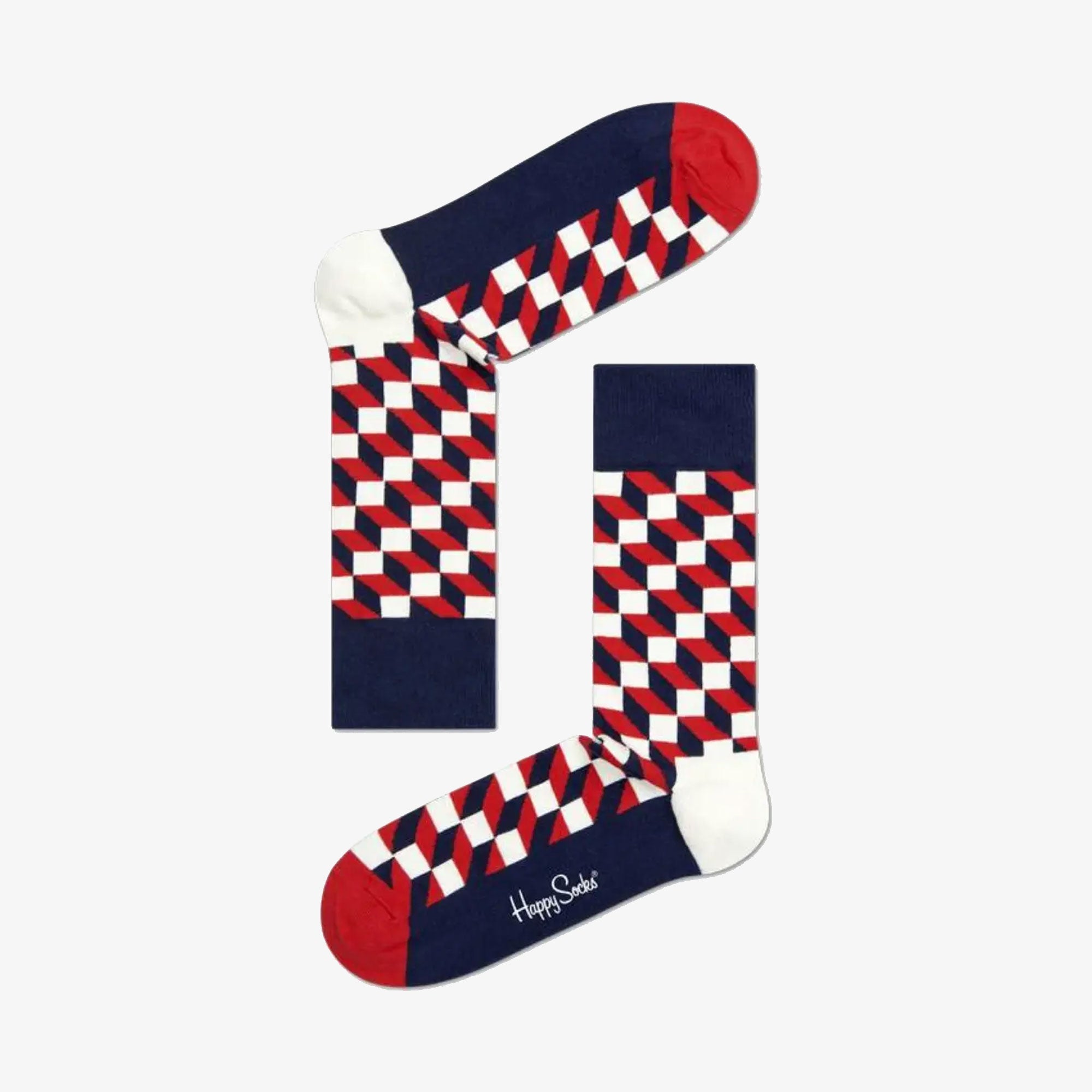 Happy Socks | FILLED OPTIC SOCK { NAVY
