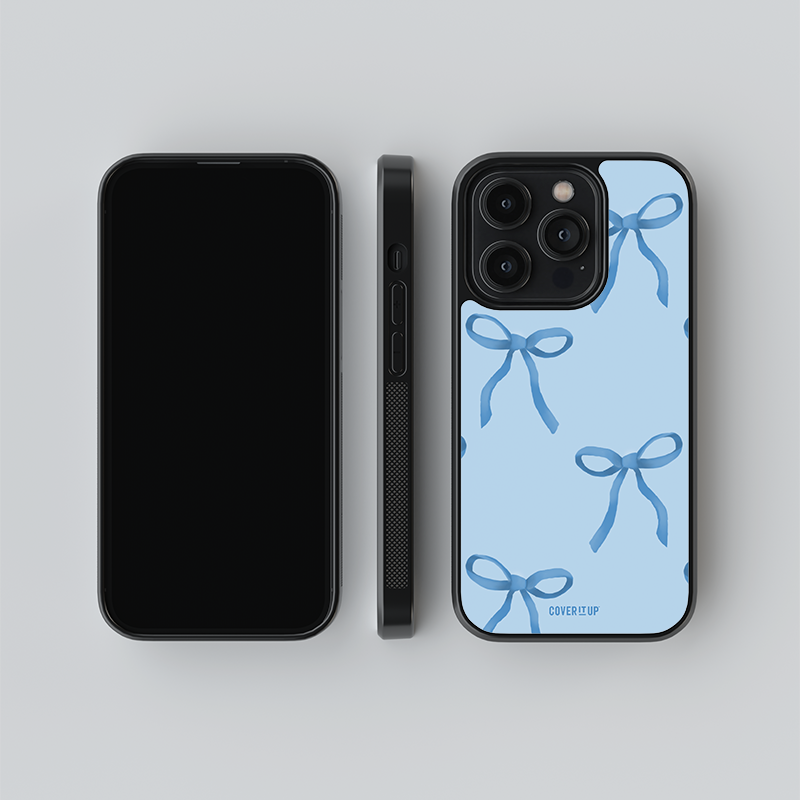 Cover It Up Baby Blue Bow Glass Case - view 5